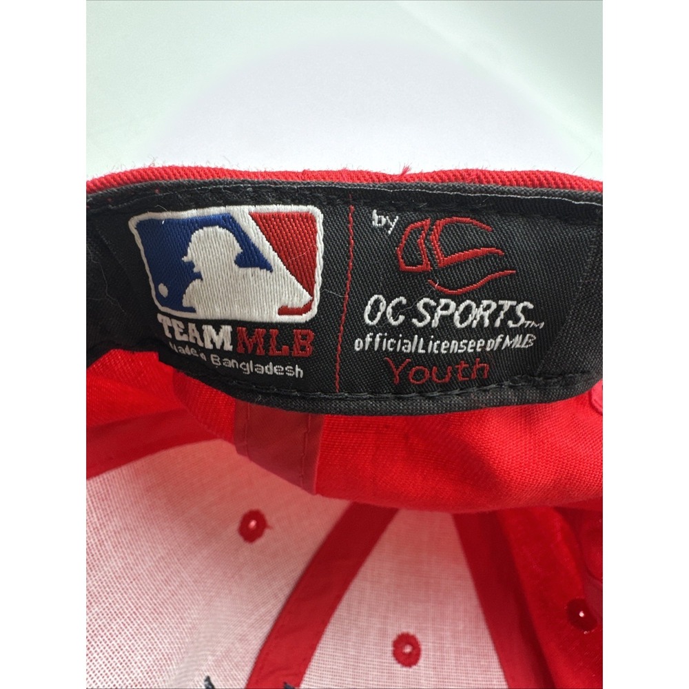 St Louis Cardinals MLB OC Sports Hat Red Team Adjustable Fit Curved Brim Youth - Picture 5 of 5